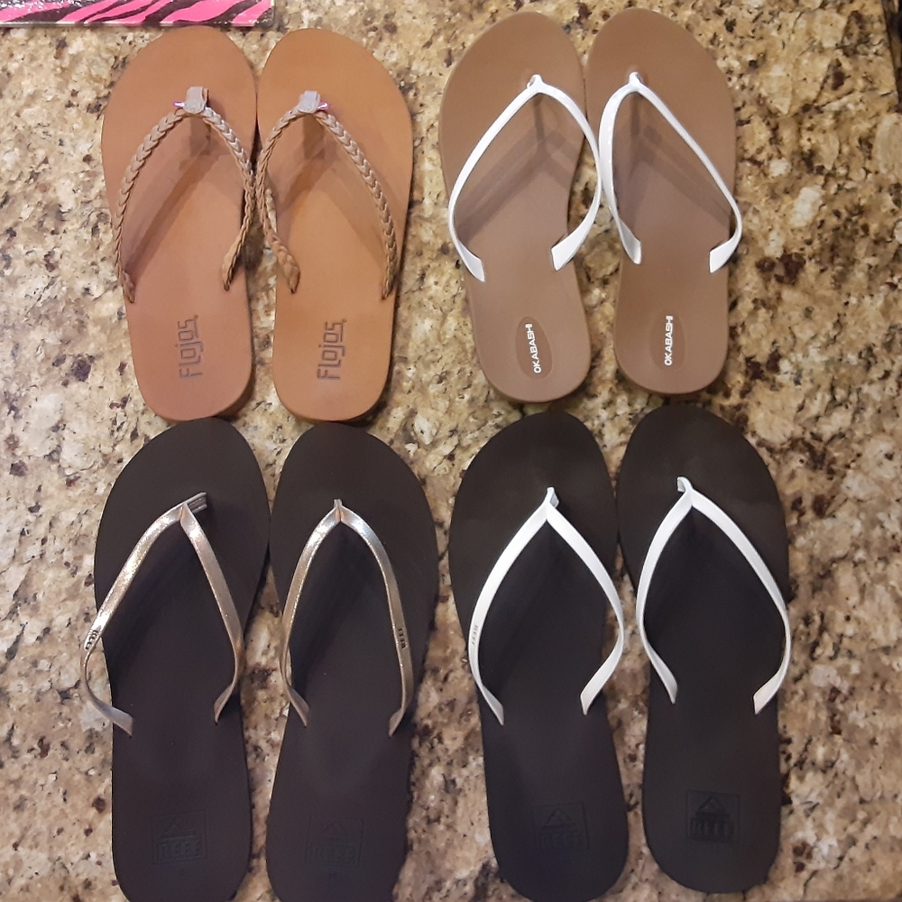 Women's flip flops size 10